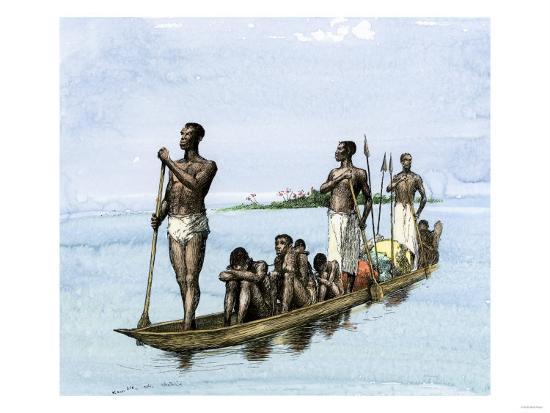Doh! I forgot about that one ... How many other historic facts have I lost track of? African-native-slaver-s-canoe-carrying-captives-to-the-coast_a-l-4236902-8880731