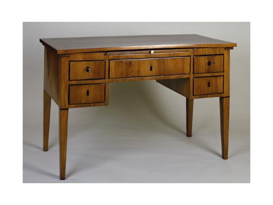 Cherrywood Desk With Pull Out Writing Drawer 18th Century Giclee Cherrywood Desk With Pull Out Writing Drawer 18th Century