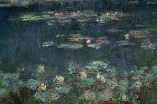 Waterlilies Green Reflections 1914 18 Right Section Giclee Print Waterlilies Green Reflections 1914 18 Right Section