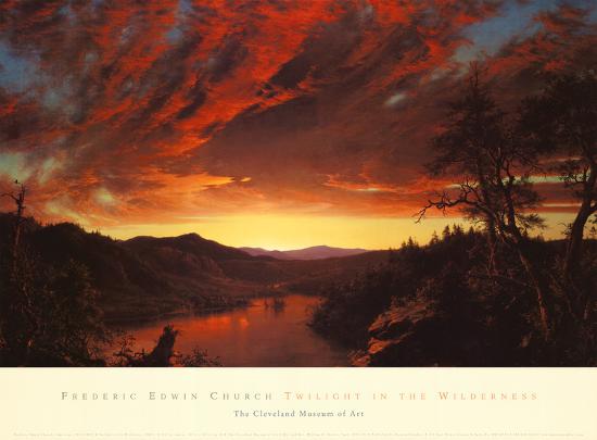 Twilight In The Wilderness C 1860 Art Print By Frederic Edwin Twilight In The Wilderness C 1860