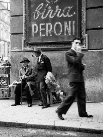 Men In A Street Of Napoli Photographic Print At Art Com